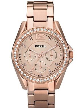 Riley Multifunction Rose Gold-Tone Stainless Steel Watch